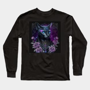 Dark Beauty Abyssinian Cat Long Sleeve T-Shirt